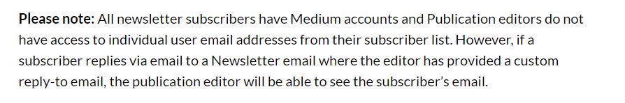 Medium限制作者取用讀者Email Medium限制作者取用讀者Email